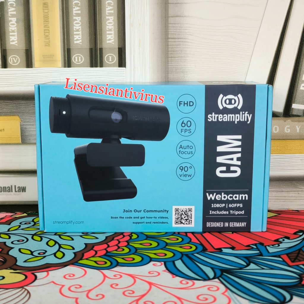 Webcam Premium Streamplify CAM FHD 60fps Auto Focus Wide Screen Swivel