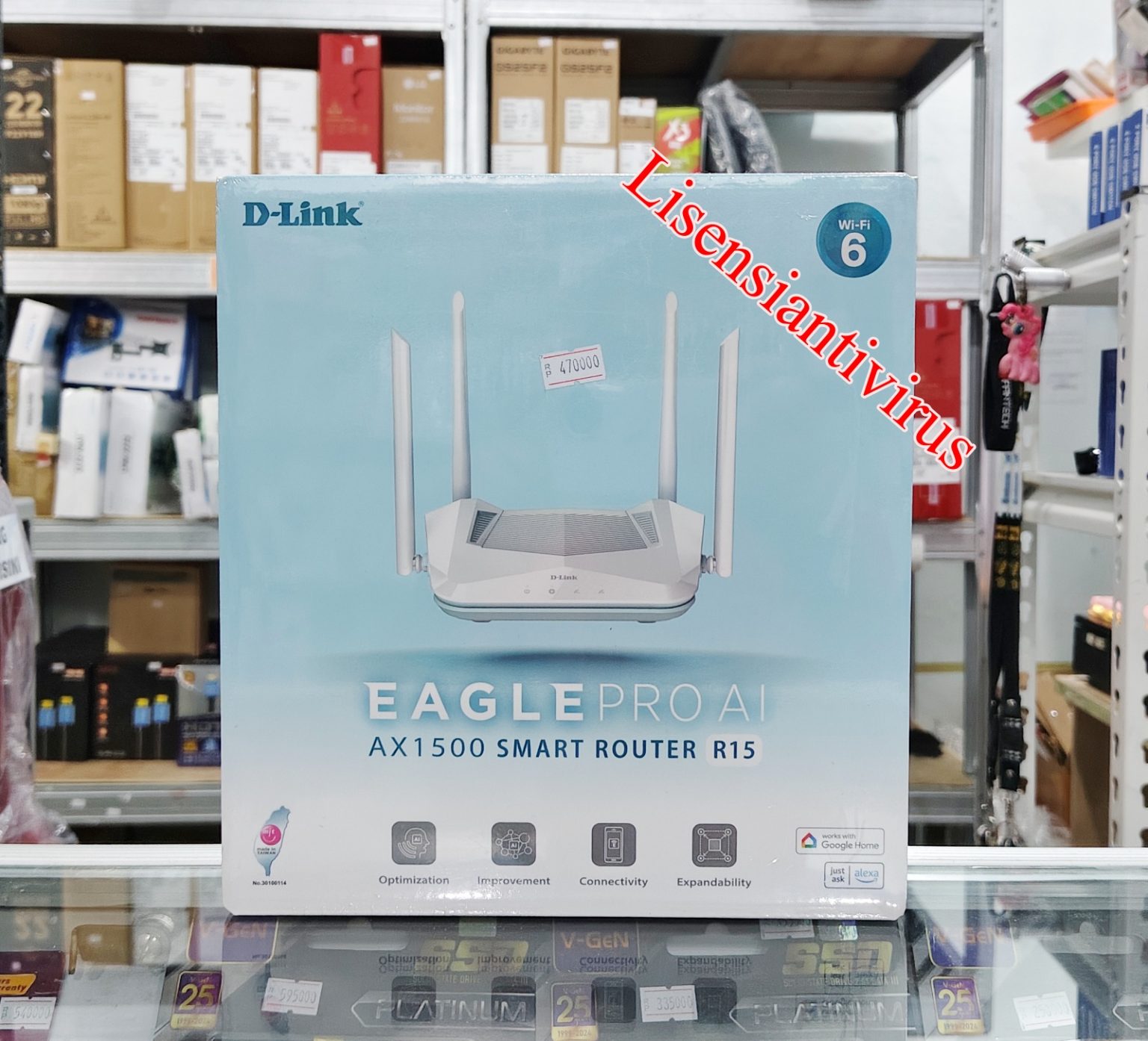 Router DLINK D-Link R15 EAGLE PRO AI WIFI-6 AX1500 Gigabyte Smart Mesh ...